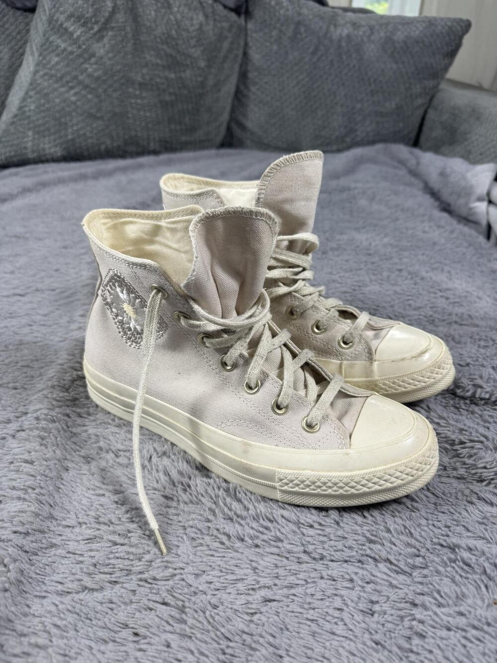 Converse Chuck Taylor All Star Festival Smoothie Womens 5.5 White Daisy High Top